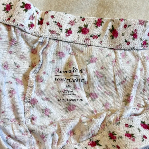 Posh Peanut x American Girl “Rosebud” Bamboo Pajama Bottoms size XXXL - Picture 6 of 6